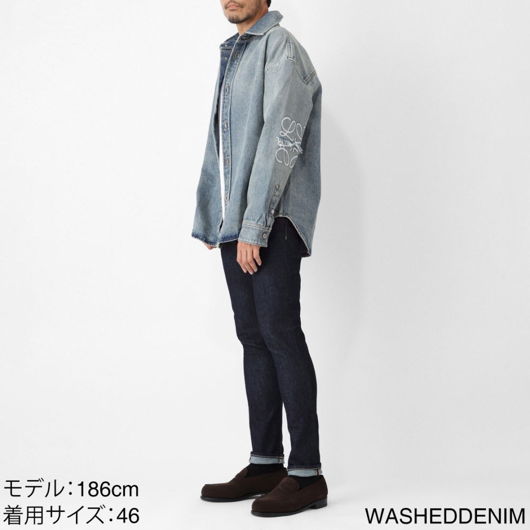 LOEWE 22SS ロエベ 国内正規 34 デニムロゴシャツ　ジャケット 楽天市場】ロエベ LOEWE シャツジャケット デニムジャケット ブルー