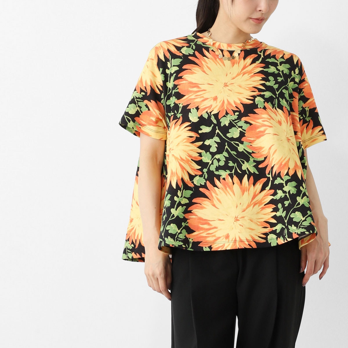 アウトレット】LOEWE ロエベ クルーネック Tシャツ/TRAPEZE TOP