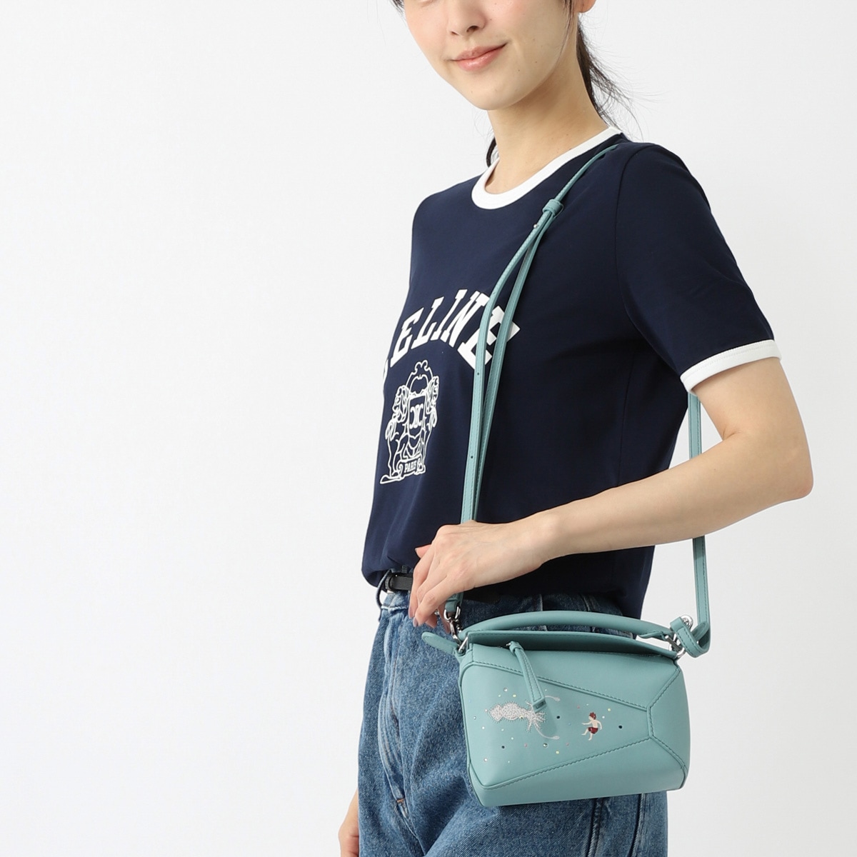 【アウトレット】LOEWE ロエベ ハンドバッグ 3WAY/ショルダーバッグ/PUZZLE EDGE MINI SQUID レディース