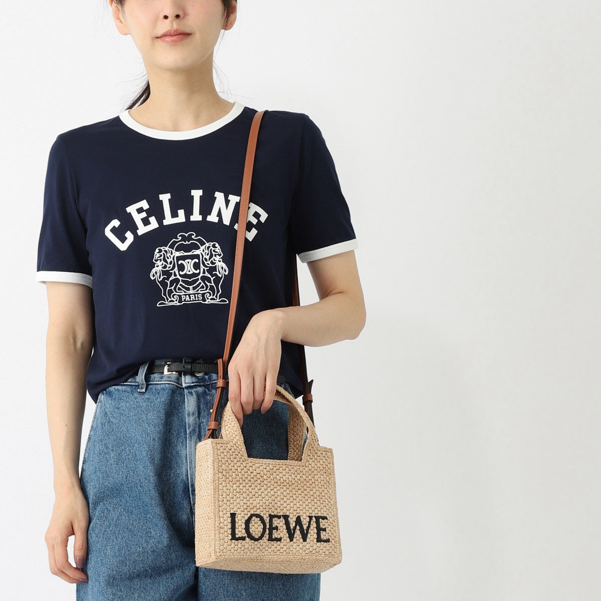 【関税込み★国内発送】LOEWE フォント トートバッグ ミニ LOEWE ロエベ トートバッグ 2WAY/ショルダーバッグ/LOEWE FONT
