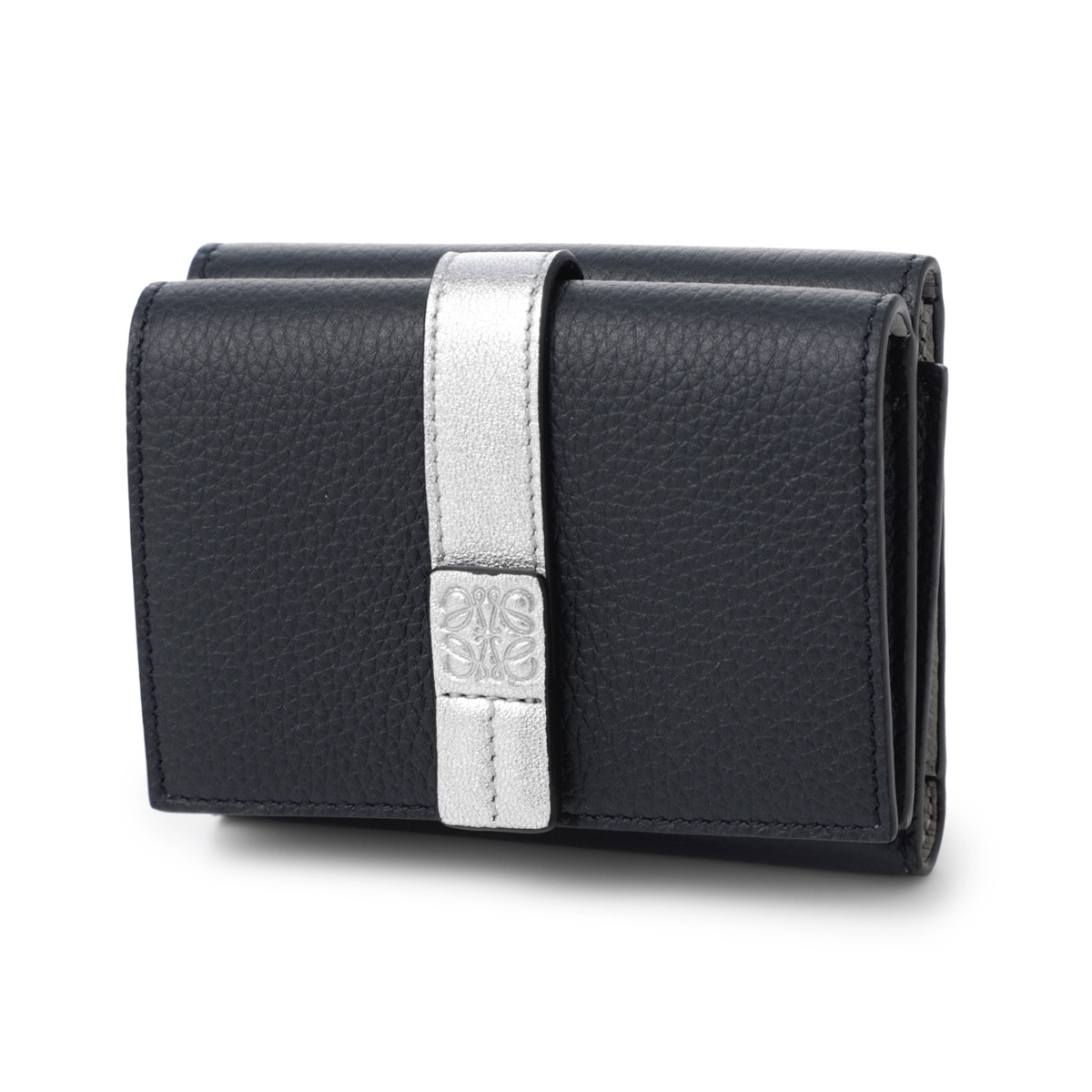 美品・箱あり】LOEWE 三つ折り財布 限定色/ブルー