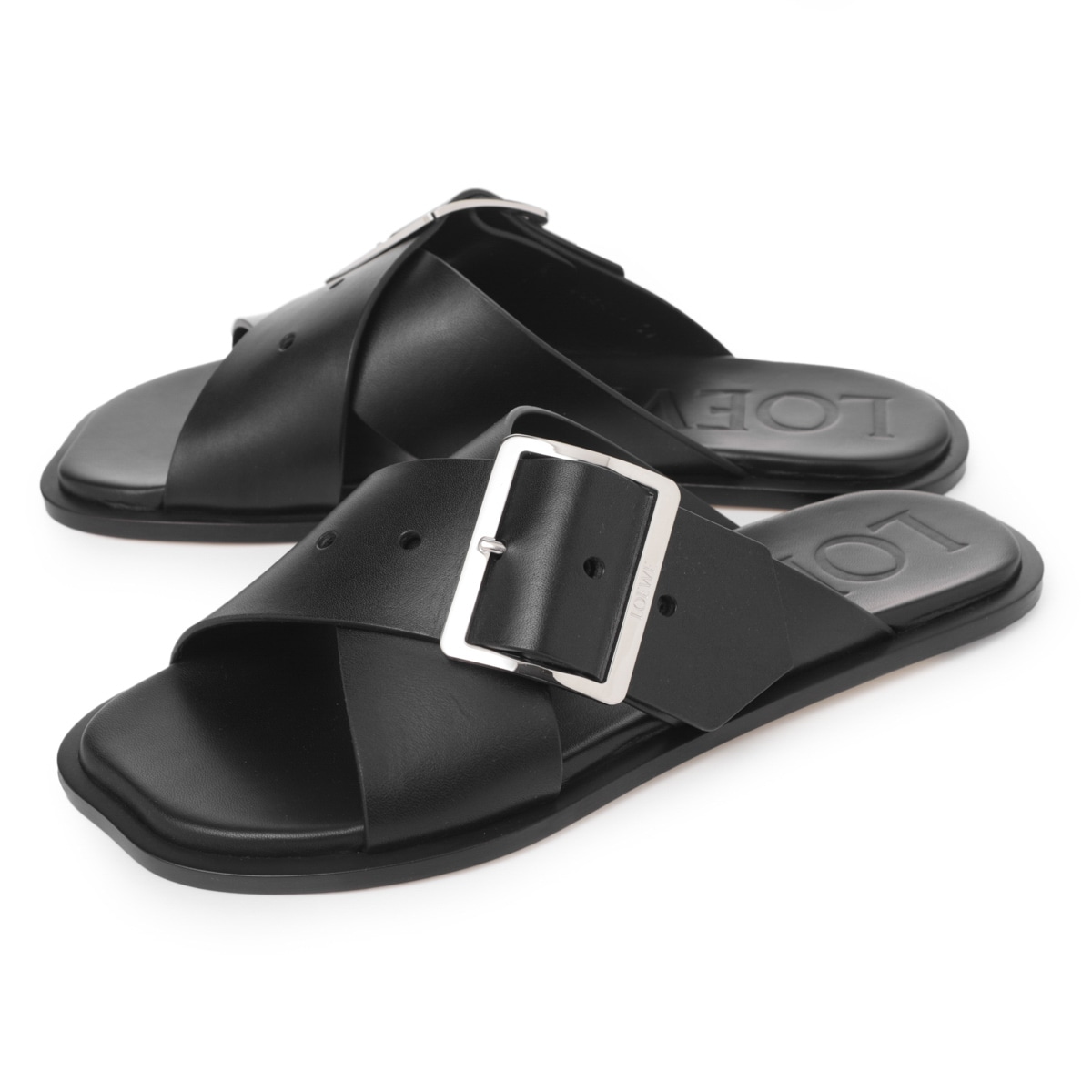 お買い得!!★ロエベ★ PETAL スライドサンダル LOEWE ロエベ サンダル/PETAL BELT FLAT SANDAL【大きいサイズ