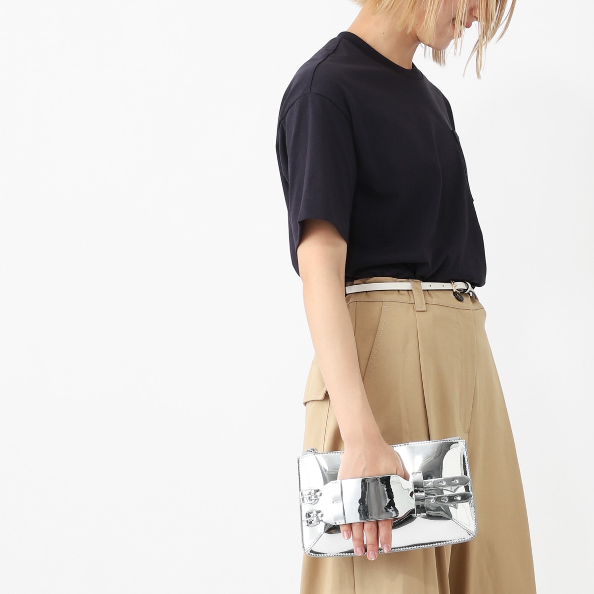 【アウトレット】MM6 Maison Margiela エムエム 6 メゾンマルジェラ クラッチバッグ/ポーチ/BRACELET POUCH レディース