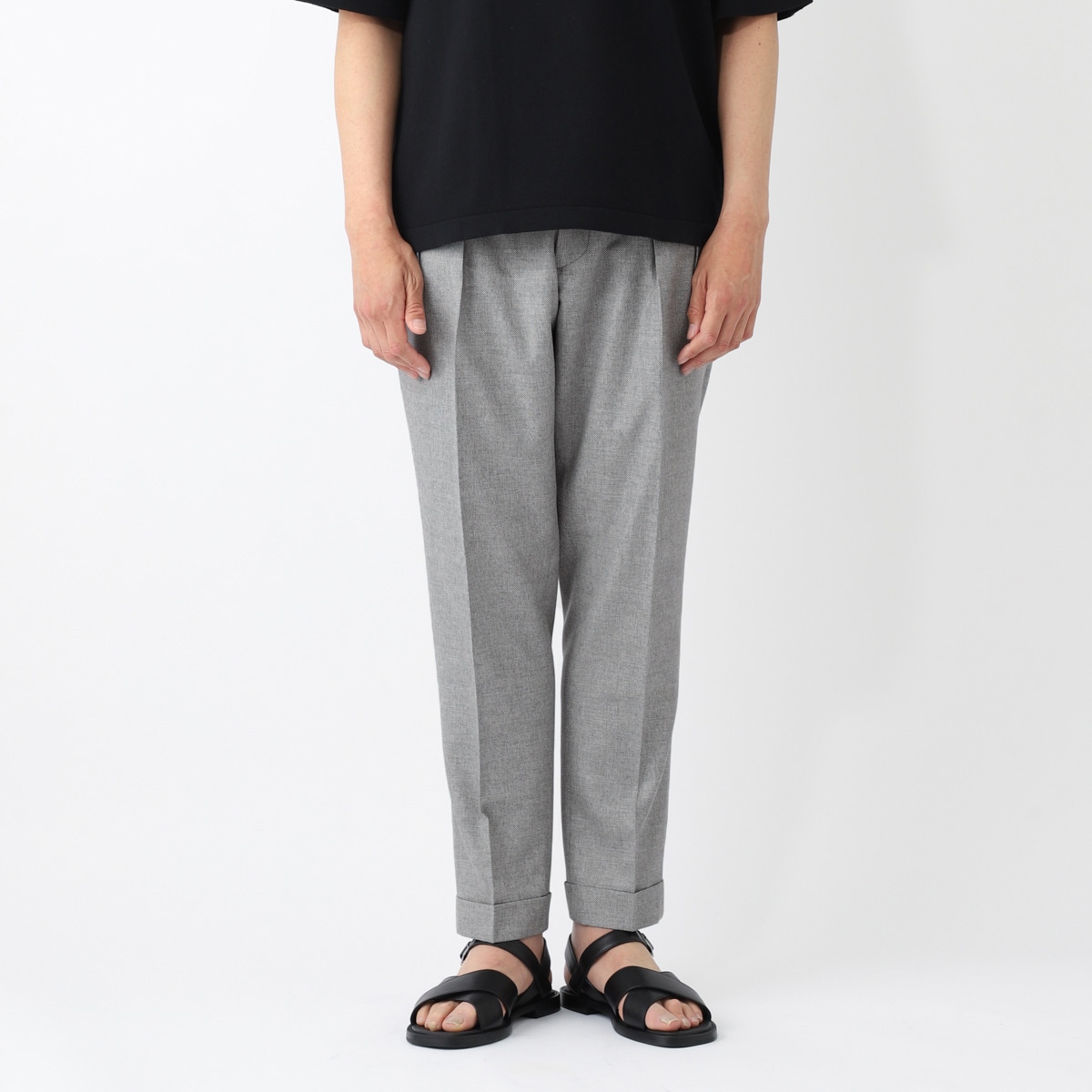 【アウトレット】【ラスト1点】BERWICH ベルウィッチ ツープリーツ スラックス/OCCHIO DI PERNICE メンズ