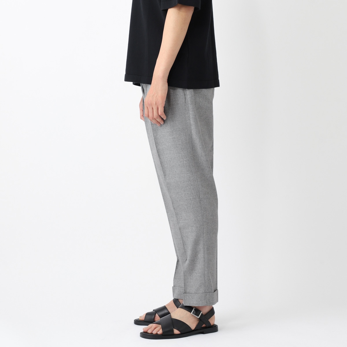 【アウトレット】【ラスト1点】BERWICH ベルウィッチ ツープリーツ スラックス/OCCHIO DI PERNICE メンズ