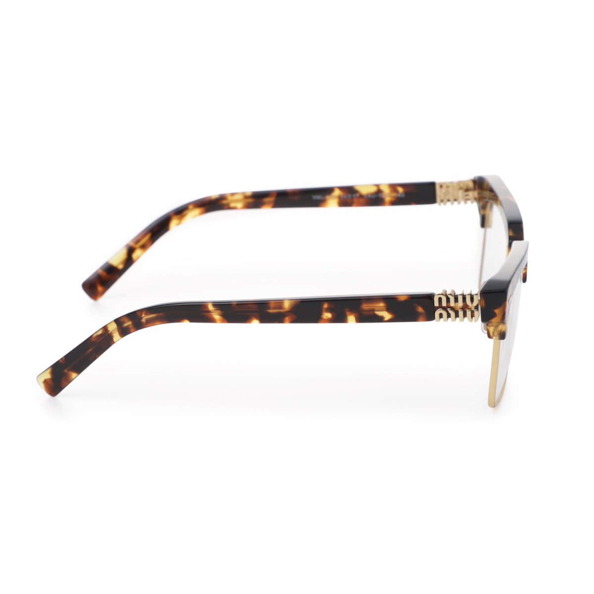 ミュウミュウ ブラウン・トータス 伊達メガネ Miu Miu Eyewear Regard トータスシェル サングラス | ブラウン