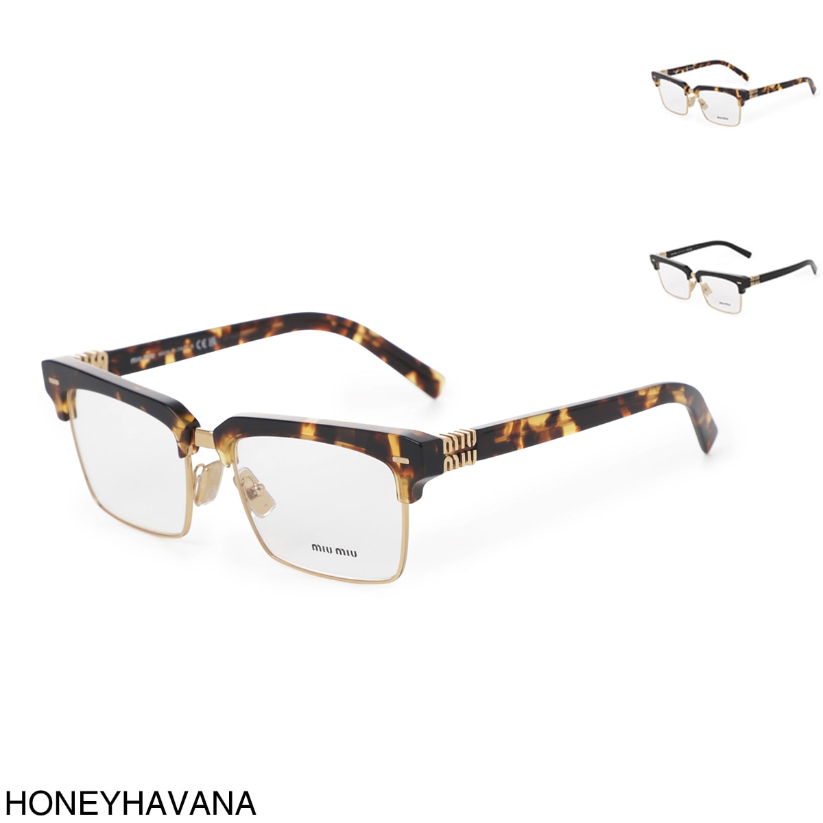 【クラシックとモダンの融合】MIUMIU 11XV ビスタ グラス メガネ Miu Miu MU 11XV 08Q1O1 Glasses - US