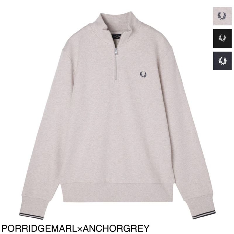FRED PERRY フレッドペリー ハーフジップ スウェット メンズ