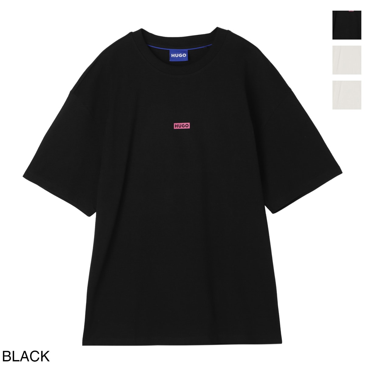 HUGO BOSS★半袖 クルーネック HUGO ロゴ Dayaking Tシャツ★黒 HUGO HUGOBOSS ヒューゴヒューゴボス クルーネックTシャツ 3枚