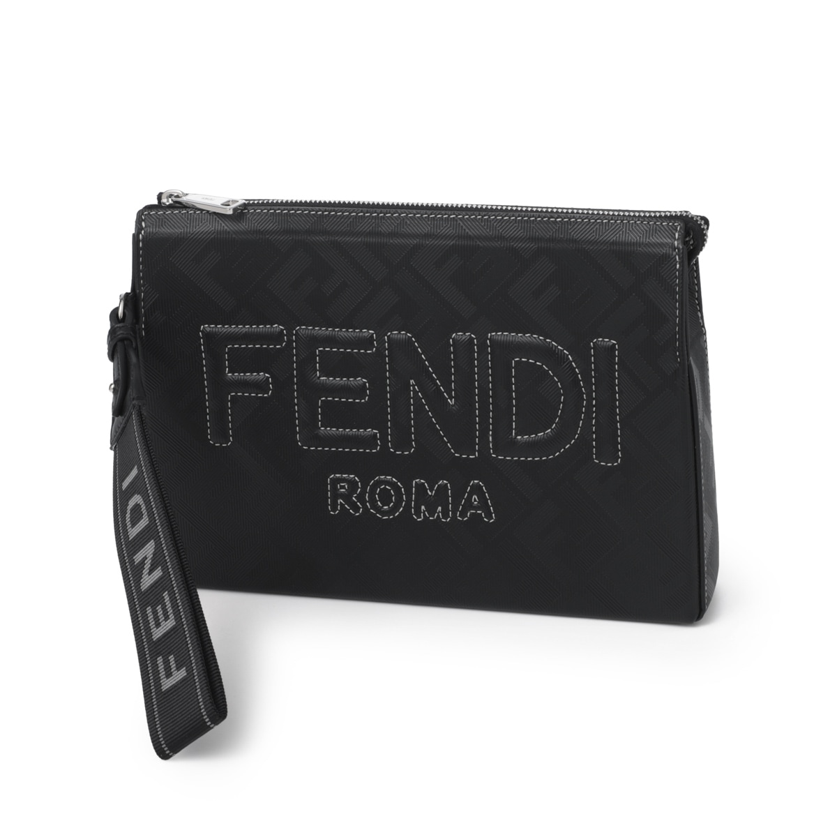 FENDI フェンディ　メッシュ クラッチバッグ　ブラック FENDI フェンディ メッシュ クラッチバッグ ブラック