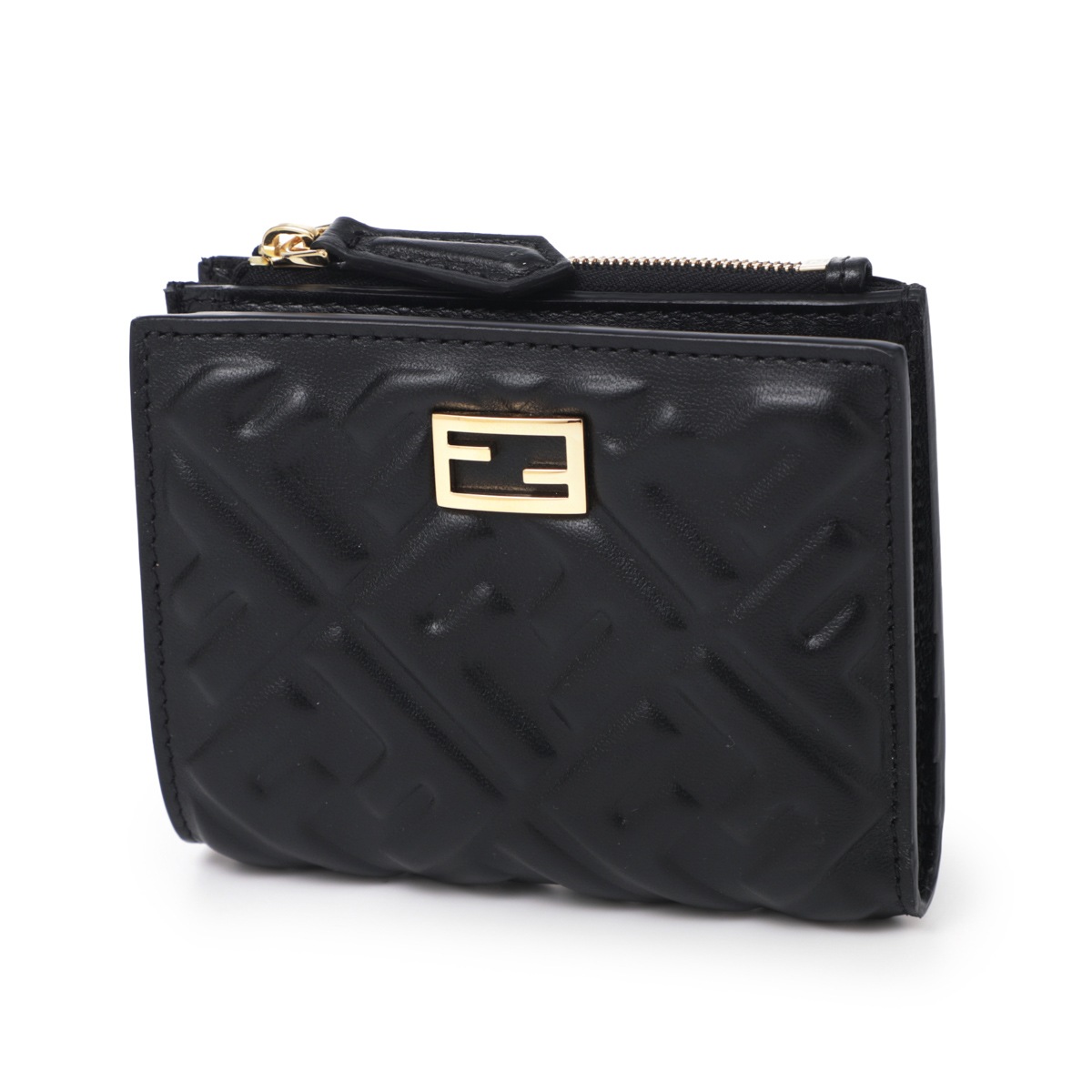 FENDI フェンディ 2つ折り財布 小銭入れ付き/コンパクトウォレット/SLIM BAGUETTE WALLET SMALL レディース