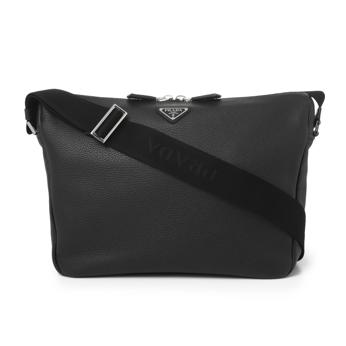 PRADA ネイビー ショルダーバッグ PRADA(プラダ) サフィアーノレザーショルダーバッグ 3 ネイビー