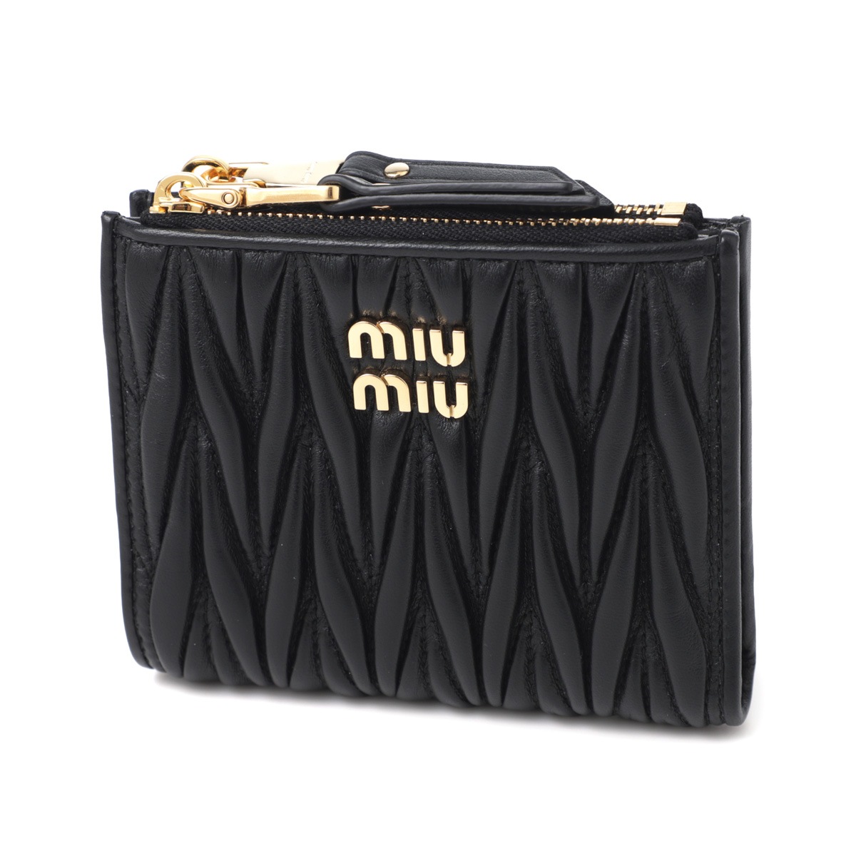 miu miu ミュウミュウ 2つ折り財布 小銭入れ付き/MATELASSE レディース