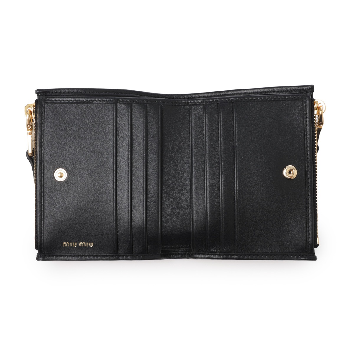 miu miu ミュウミュウ 2つ折り財布 小銭入れ付き/MATELASSE レディース