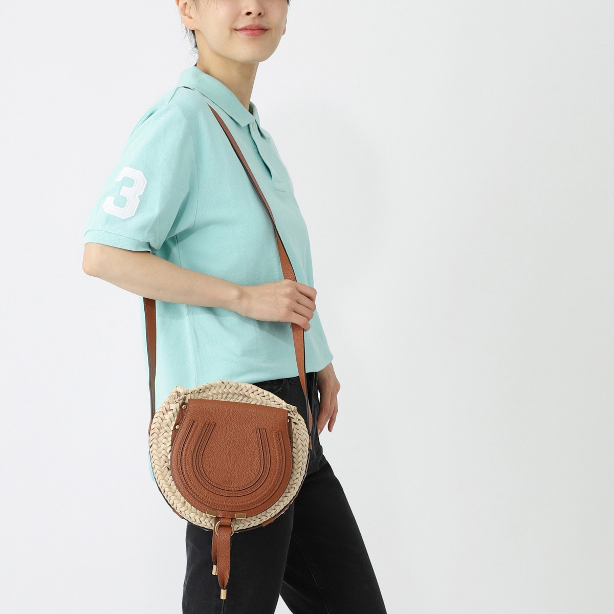 Chloé ショルダーバッグ ベージュ/ブルー クロエ Chloe Chloe KIDS ショルダーバッグ C20424 ジュート