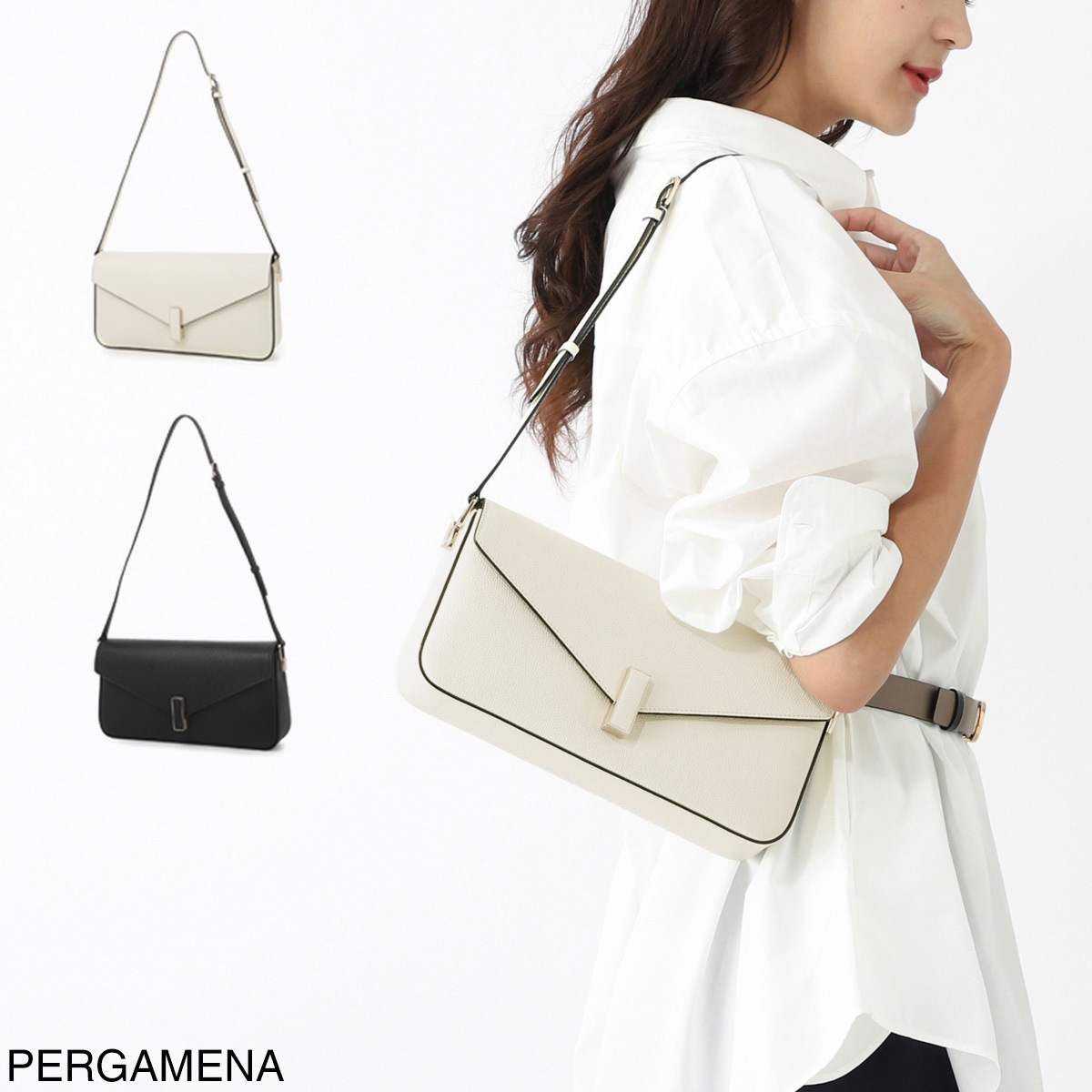 Valextra ヴァレクストラ ショルダーバッグ 2WAY/クラッチバッグ/ISIDE SHOULDER BAG レディース