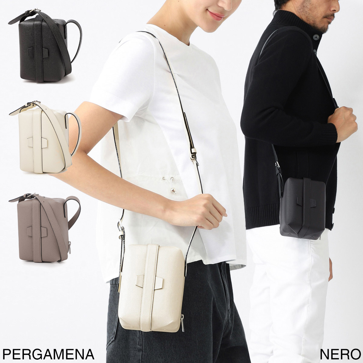 Valextra ヴァレクストラ ショルダーバッグ/TRICTRAC V5L24 028