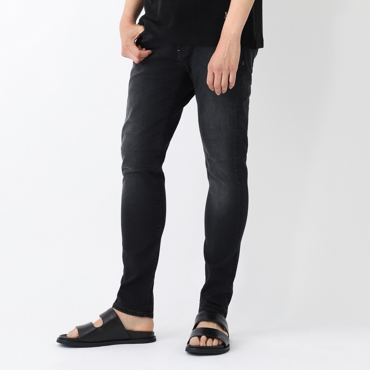 【アウトレット】PT TORINO DENIM ピーティートリノデニム ジップフライジーンズ/ROCK SKINNY FIT メンズ