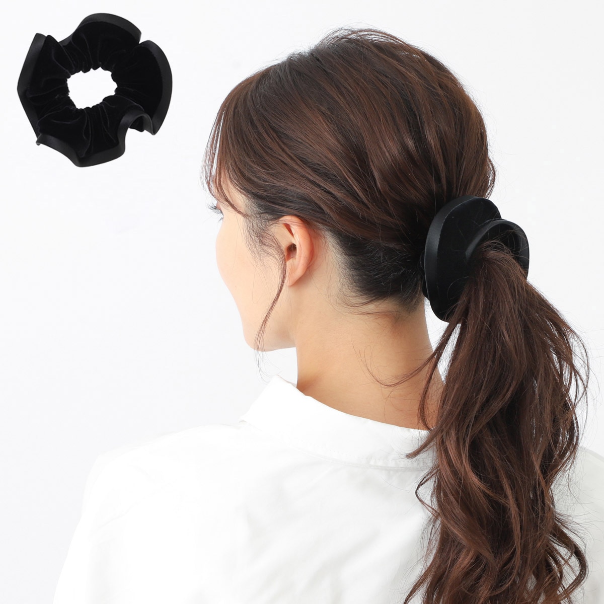 ALEXANDRE DE PARIS アレクサンドルドゥパリ シュシュ/ヘアゴム/TIMELESS LE VELOURS ZOE CHICKY PM レディース