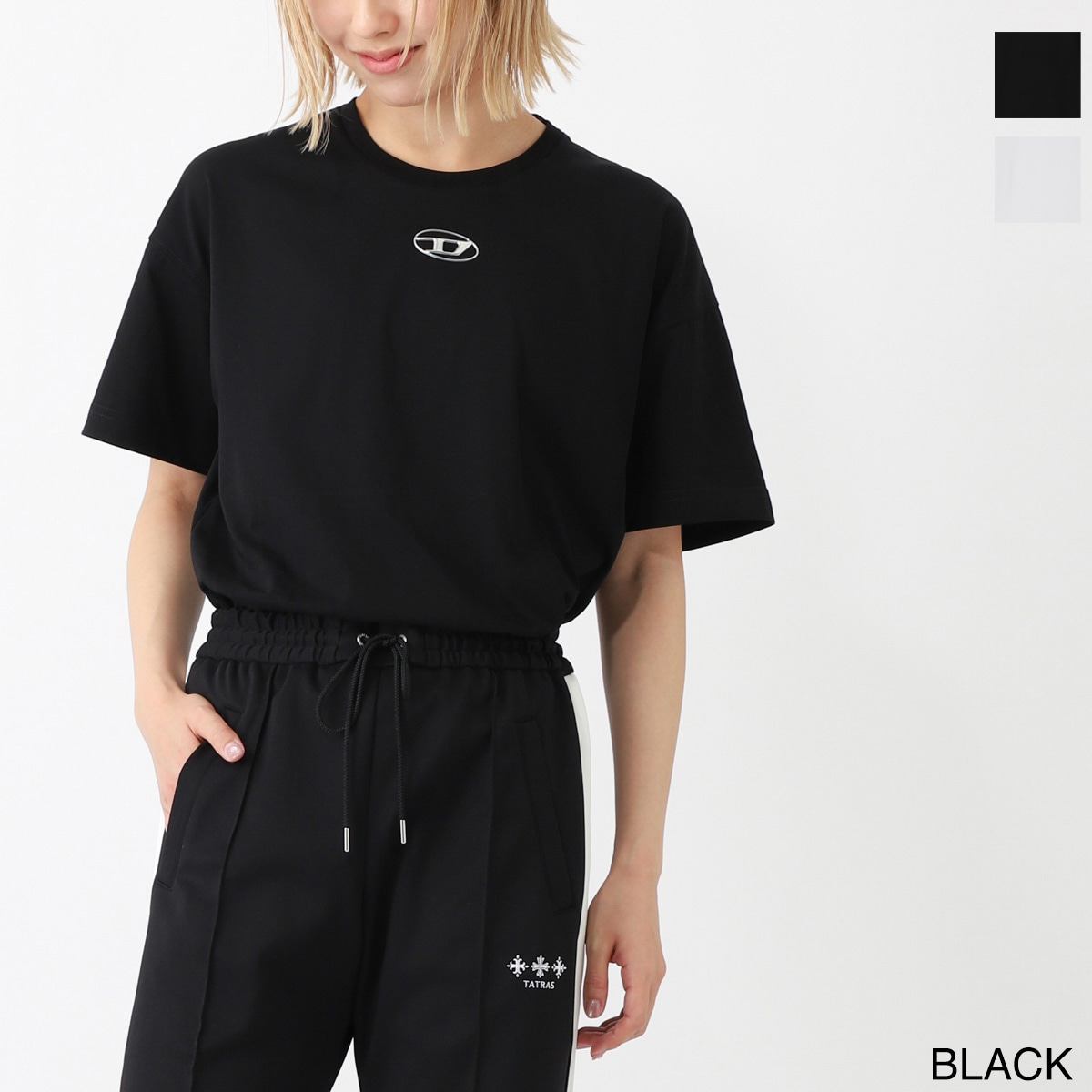 【ネコポス対応(1点まで)】DIESEL ディーゼル クルーネックTシャツ/KIDS キッズ ガールズ/TMARCUS OVER レディース