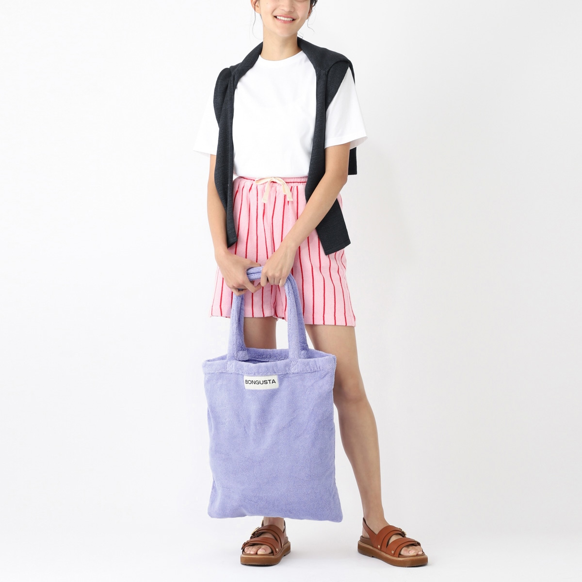 BONGUSTA ボングスタ トートバッグ/NARAM TOTEBAG ナラム タオル地 コットン レディース