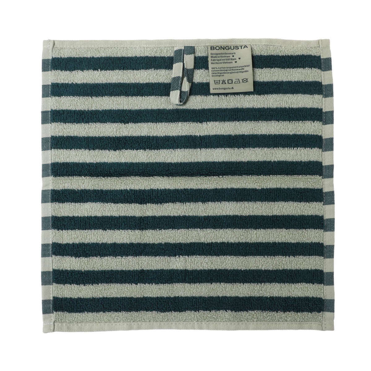 『ネコポス対応(3点まで)』BONGUSTA ボングスタ ハンドタオル/ウォッシュクロス/NARAM WASH CLOTH 30×30 CM ナラム ウォッシュ クロス ストライプ