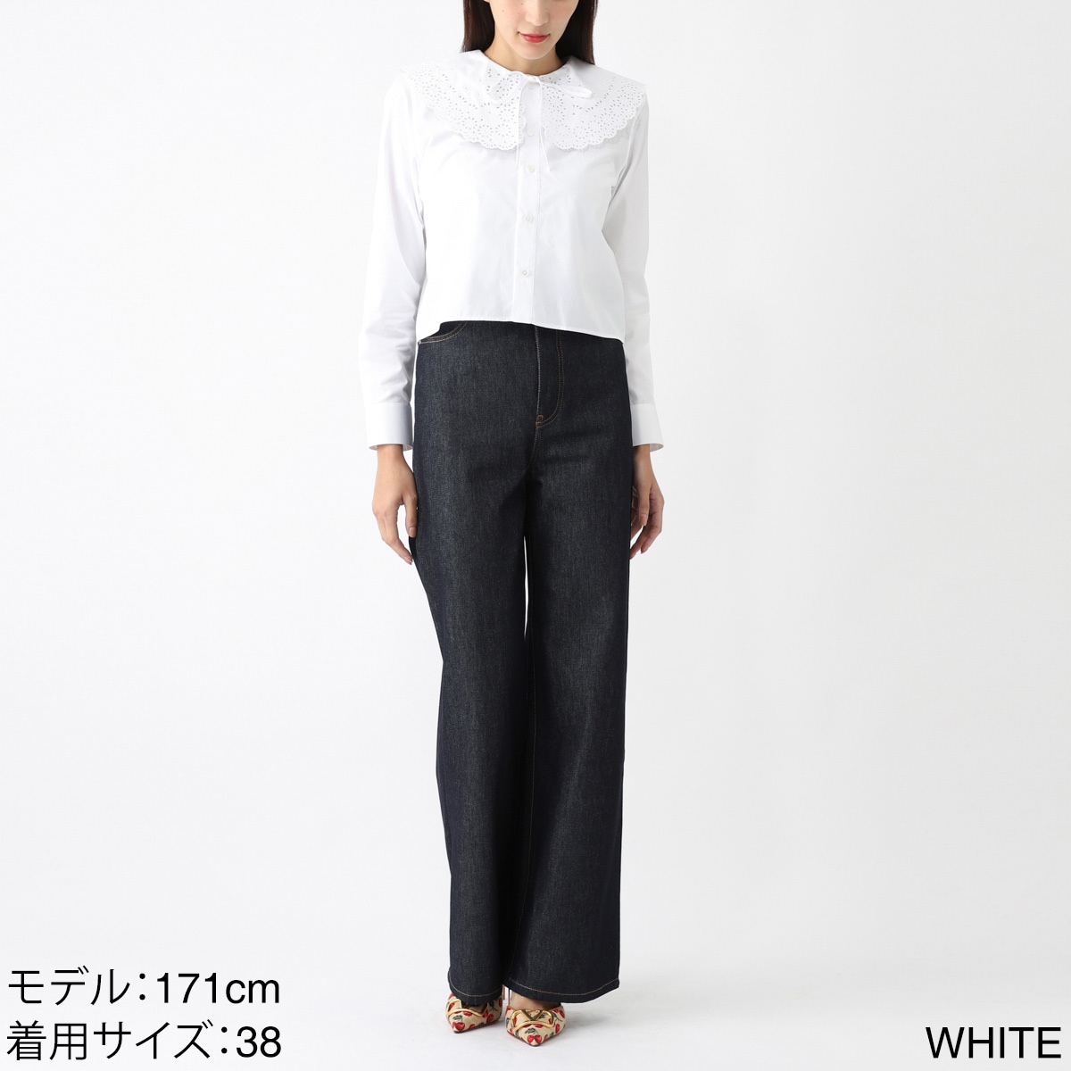 【アウトレット】CELINE セリーヌ ブラウス/クロップドシャツ/ROMY レディース