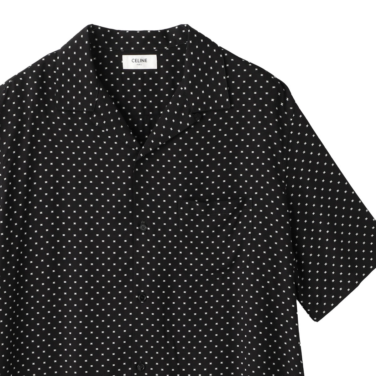 CELINE 23SS ハワイアンシャツ CELINE(セリーヌ) 23SS Embroidered Hawaiian Shirt in Viscose