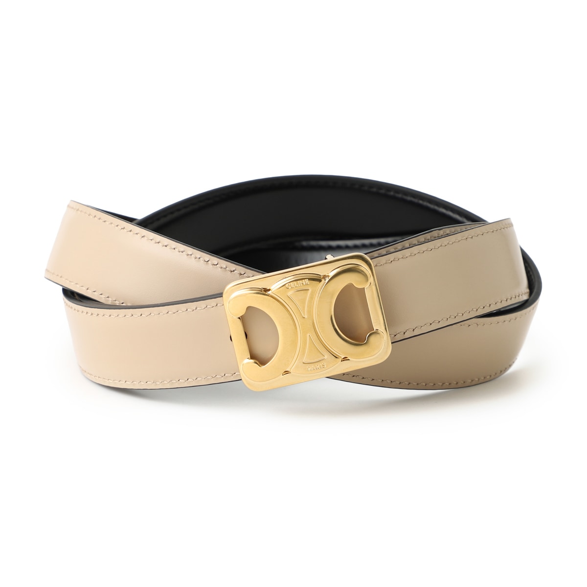 【超美品】 セリーヌ　リバーシブル　ベルト CELINE セリーヌ リバーシブルベルト/REVERSIBLE MEDIUM 25MM