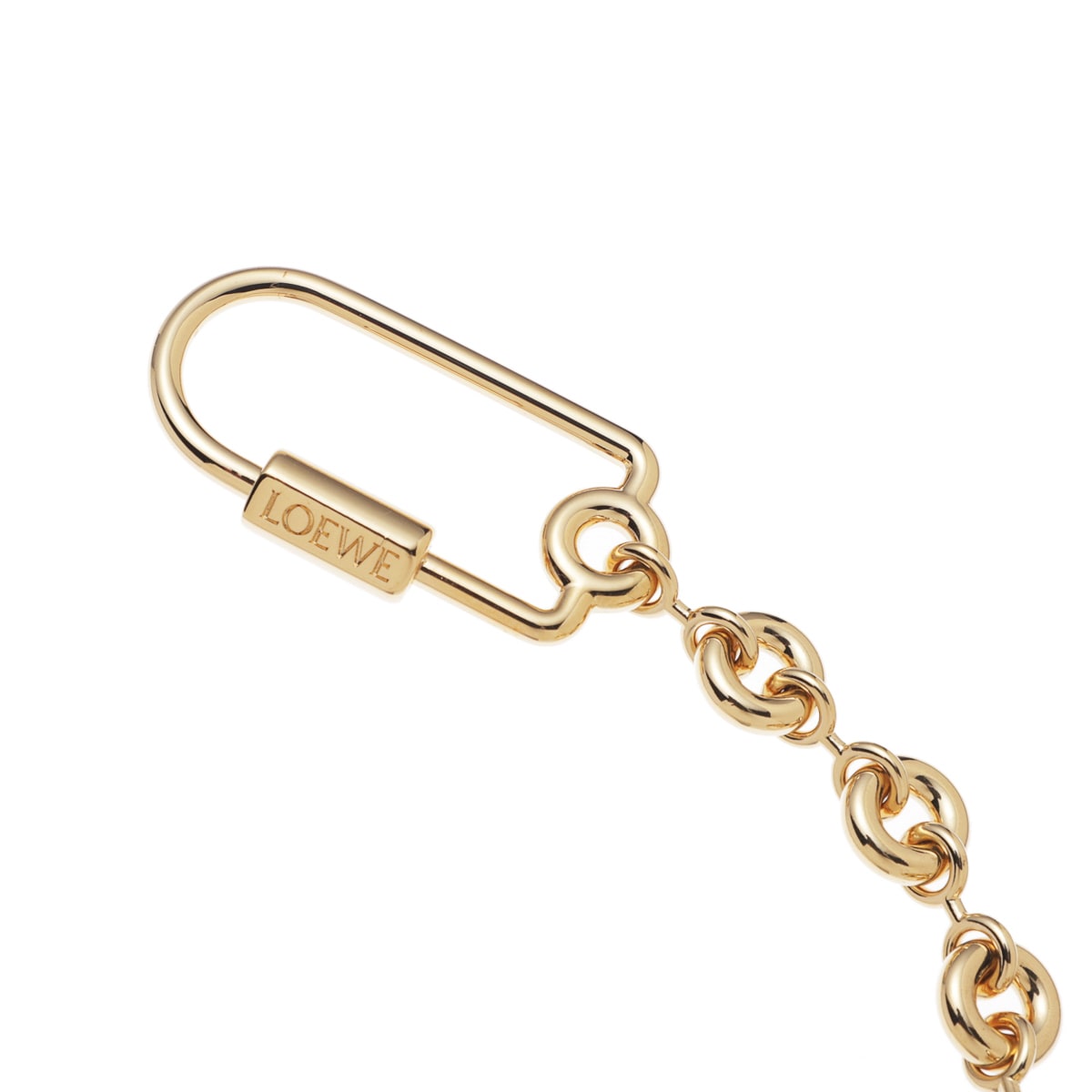 【すぐ届く】 LOEWE ロエベ ペブル キーリング ペブル キーリング ゴールド - LOEWE