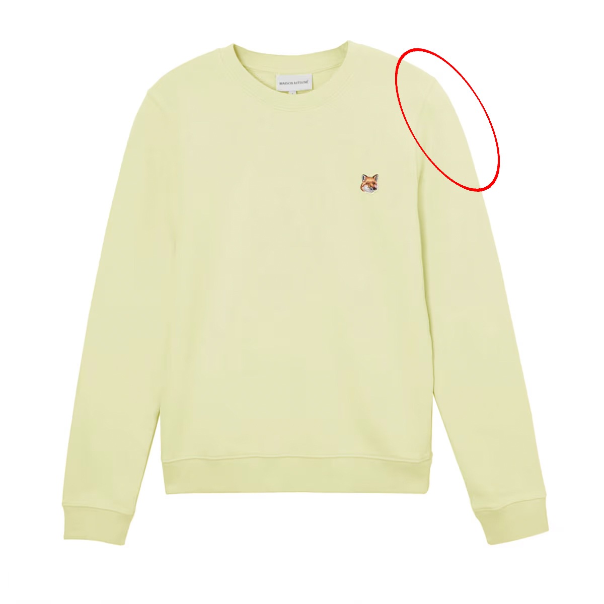 【アウトレット】【ラスト1点】【訳あり】 MAISON KITSUNE メゾンキツネ スウェット/FOX HEAD PATCH REGULAR SWEATSHIRT【返品交換不可】 レディース