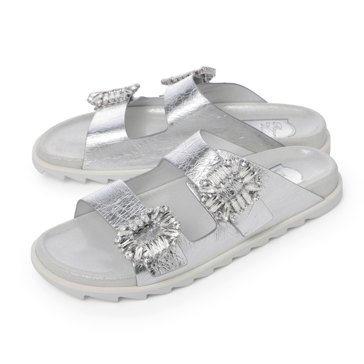 国内発送【ROGER VIVIER】フラットサンダル/RVW45818820T0H ROGER VIVIER ロジェヴィヴィエ サンダル/ミュール/SLIDY VIV