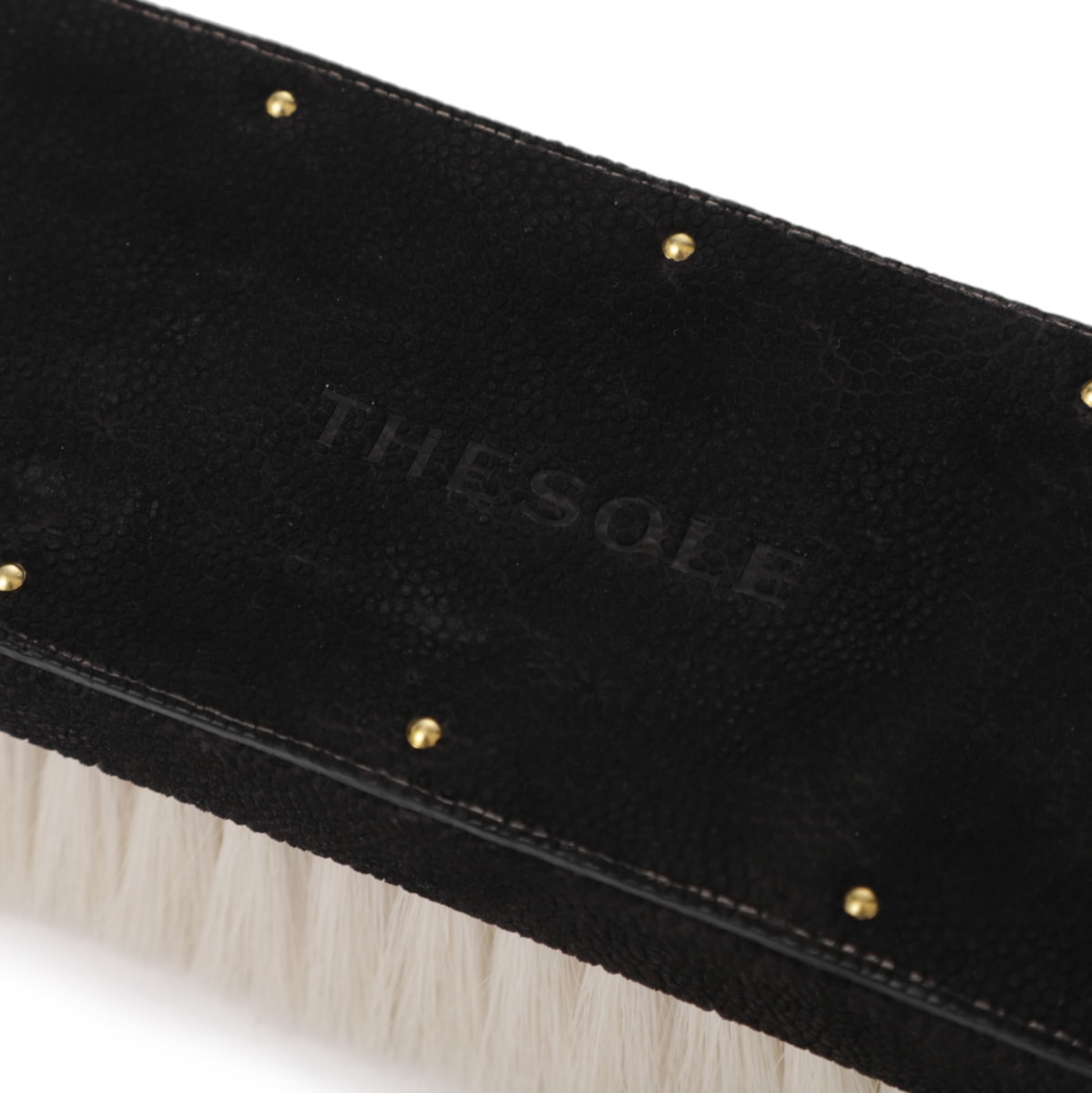 THE SOLE ザソール 洋服ブラシ/ケアブラシ/山羊毛 象革洋服ブラシ