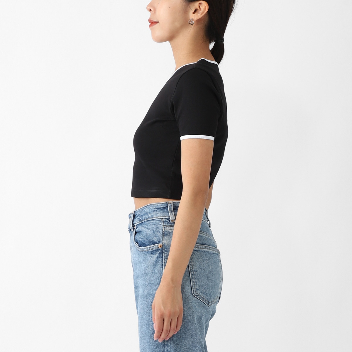 MARINE SERRE マリーン セル クルーネックTシャツ/MOON LOGO JERSEY