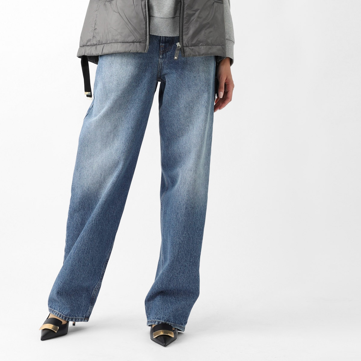 MM6 Maison Margiela エムエム 6 メゾンマルジェラ ボタンフライジーンズ/ハイウエストジーンズ レディース