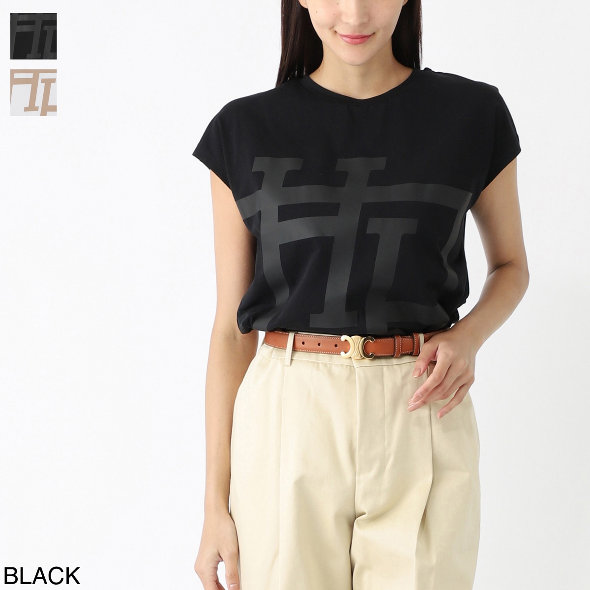 HERNO ヘルノ クルーネックTシャツ/フレンチスリーブTシャツ【大きいサイズあり】 レディース