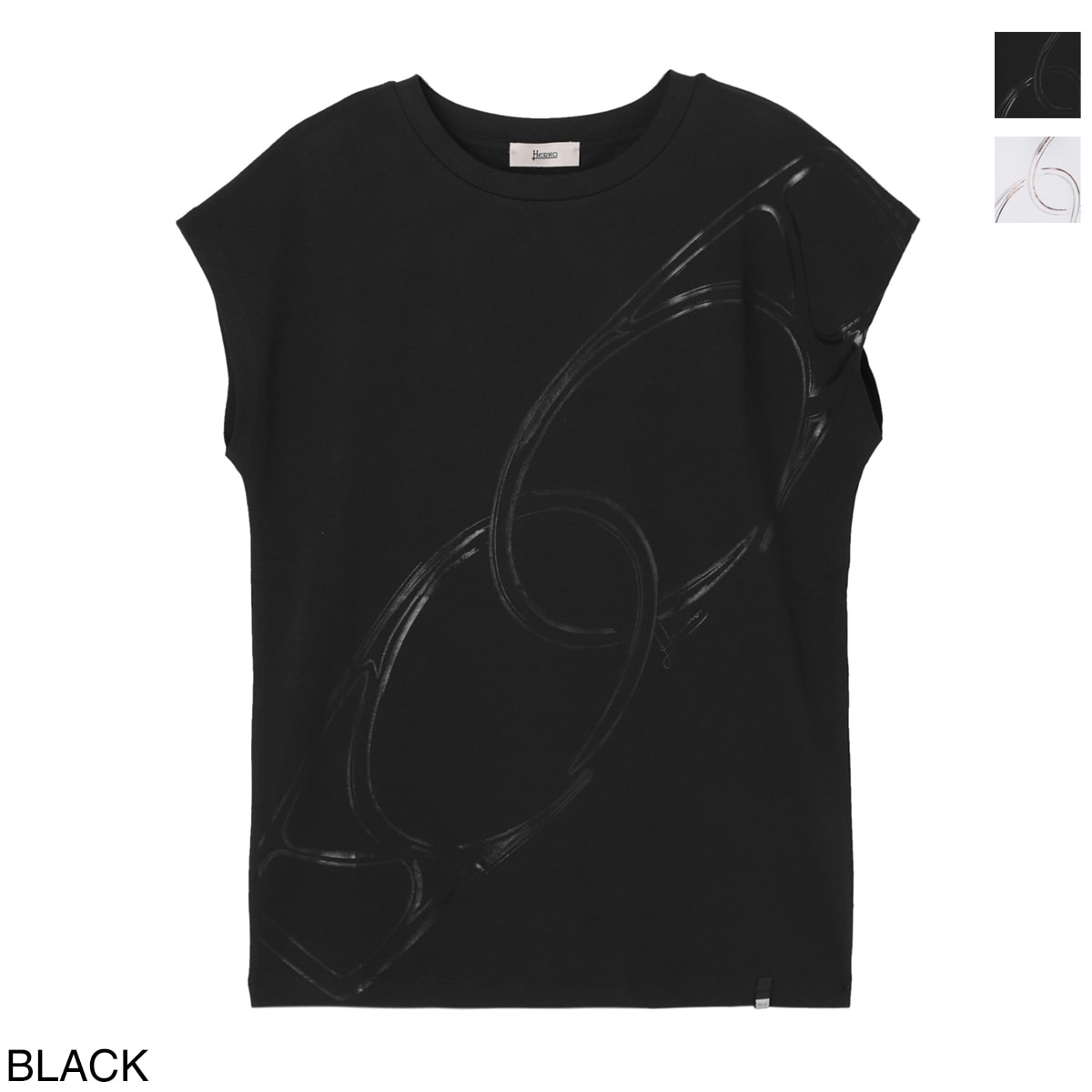 HERNO ヘルノ クルーネックTシャツ/フレンチスリーブTシャツ【大きいサイズあり】 レディース