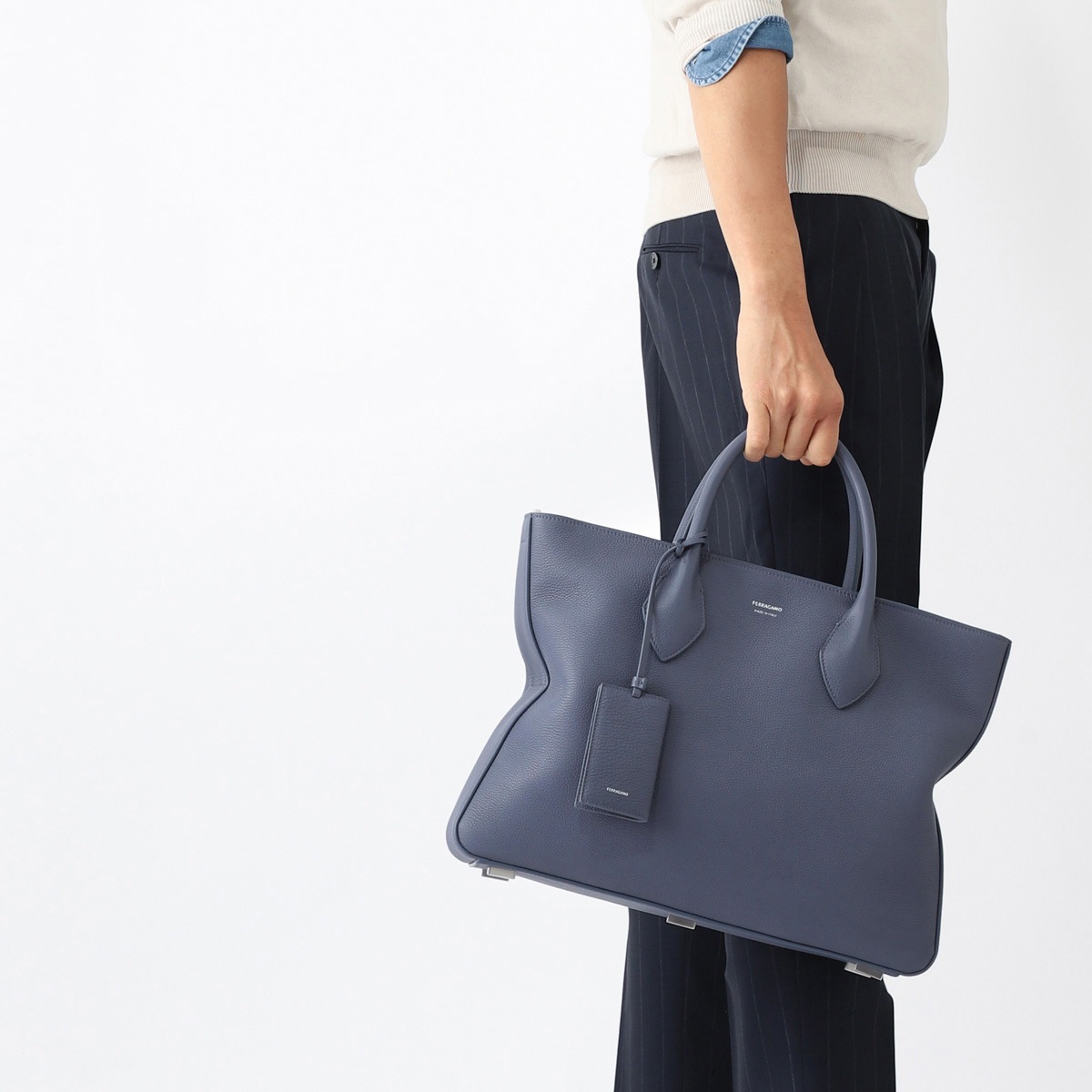 FERRAGAMO フェラガモ トートバッグ 2WAY/ショルダーバッグ/STAR メンズ