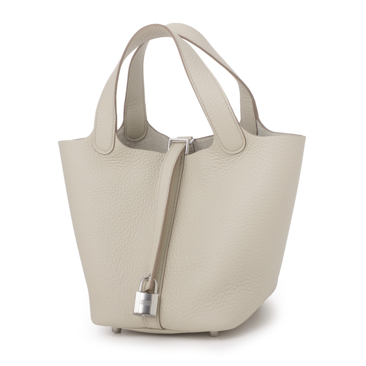 HERMES エルメス ハンドバッグ/PICOTIN LOCK 18/PM トリヨンクレマンス ベトン シルバー金具 W刻印 レディース