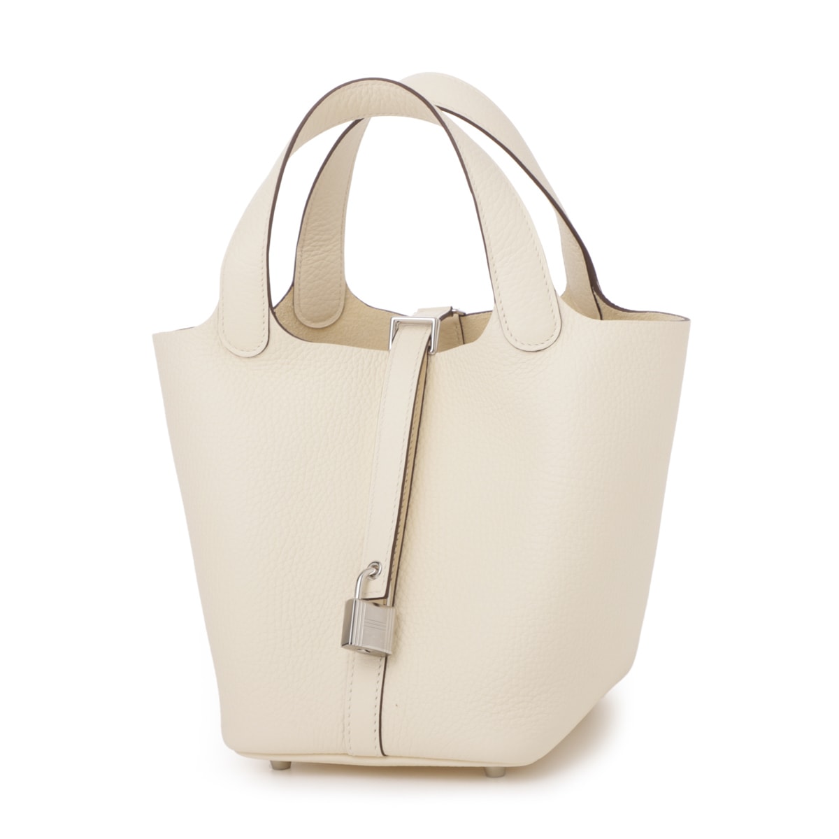 HERMES エルメス ハンドバッグ/PICOTIN LOCK 18/PM トリヨンクレマンス ナタ シルバー金具 W刻印 レディース
