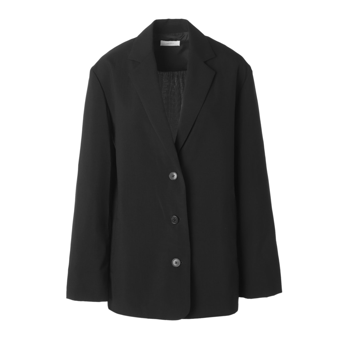 Polli Jacket Black in Virgin Wool and Nylon – The Row