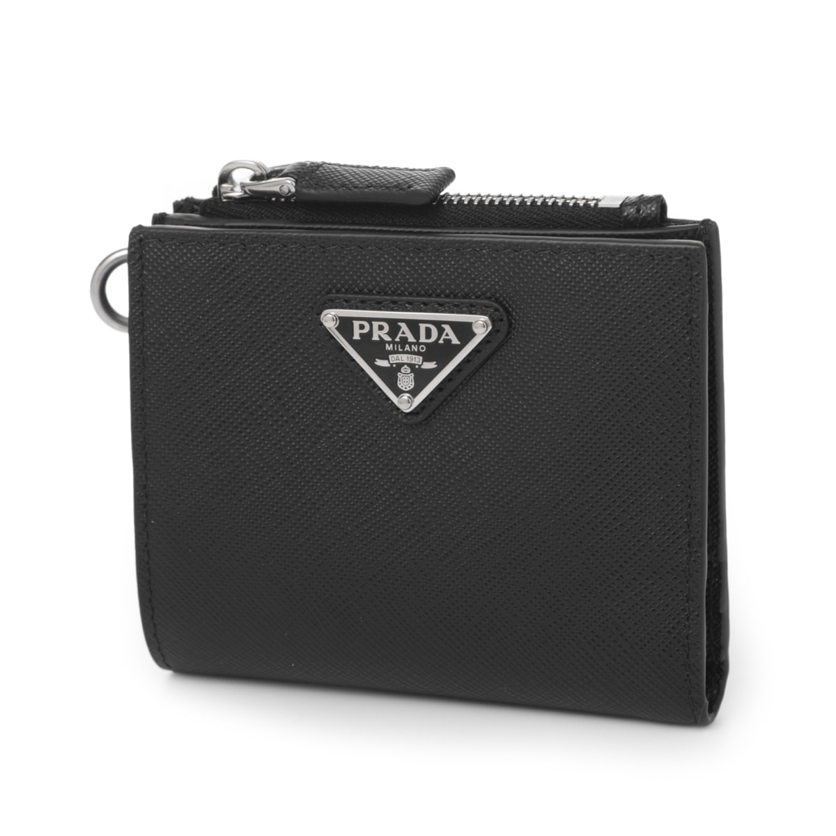 PRADA メンズ　ウォレット PRADA プラダ 2つ折り財布 小銭入れ付き/チェーン付き