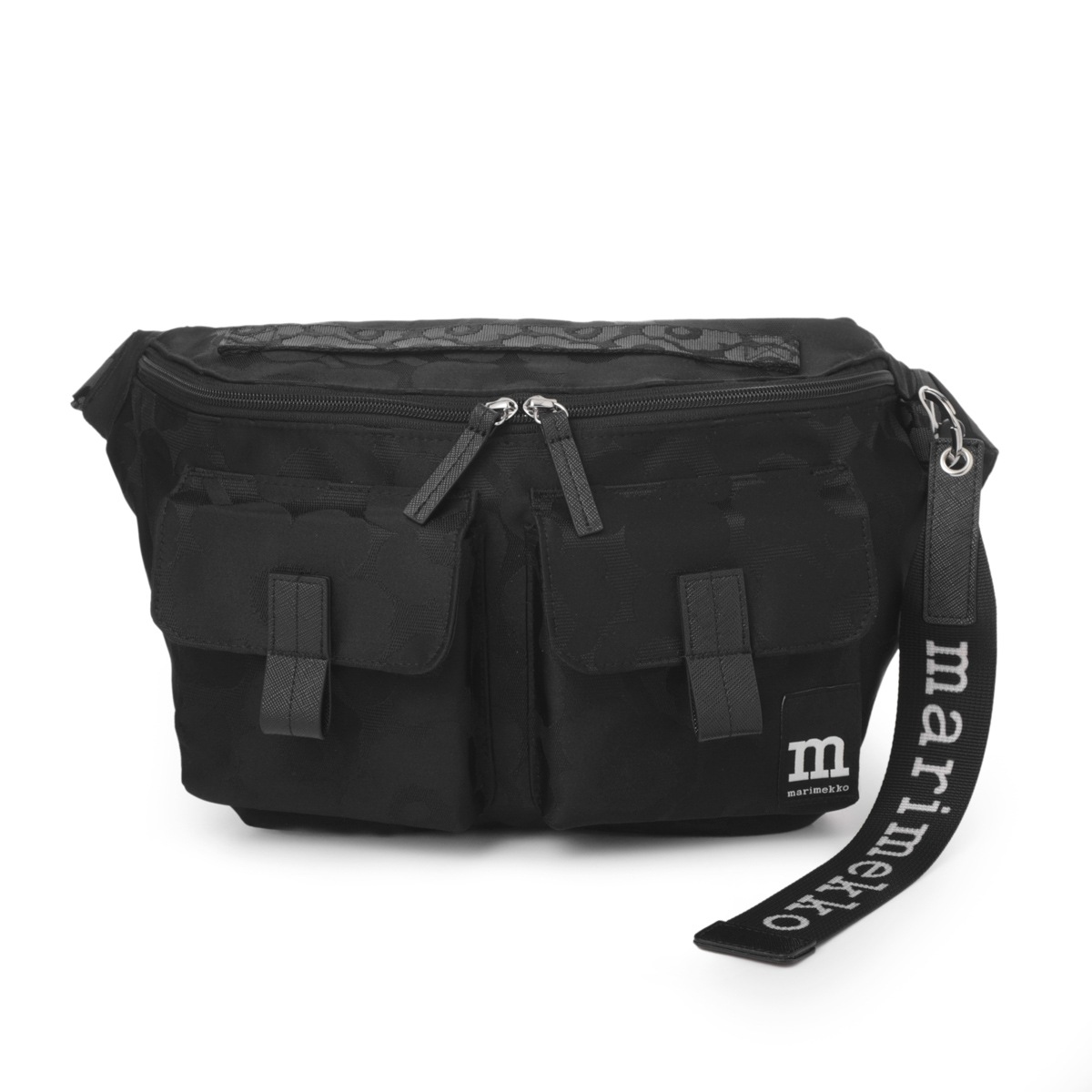 marimekko ブラックカモフラージュボディバッグ~~~ marimekko（マリメッコ） ボディバッグ Sling Bag M Solid スリング