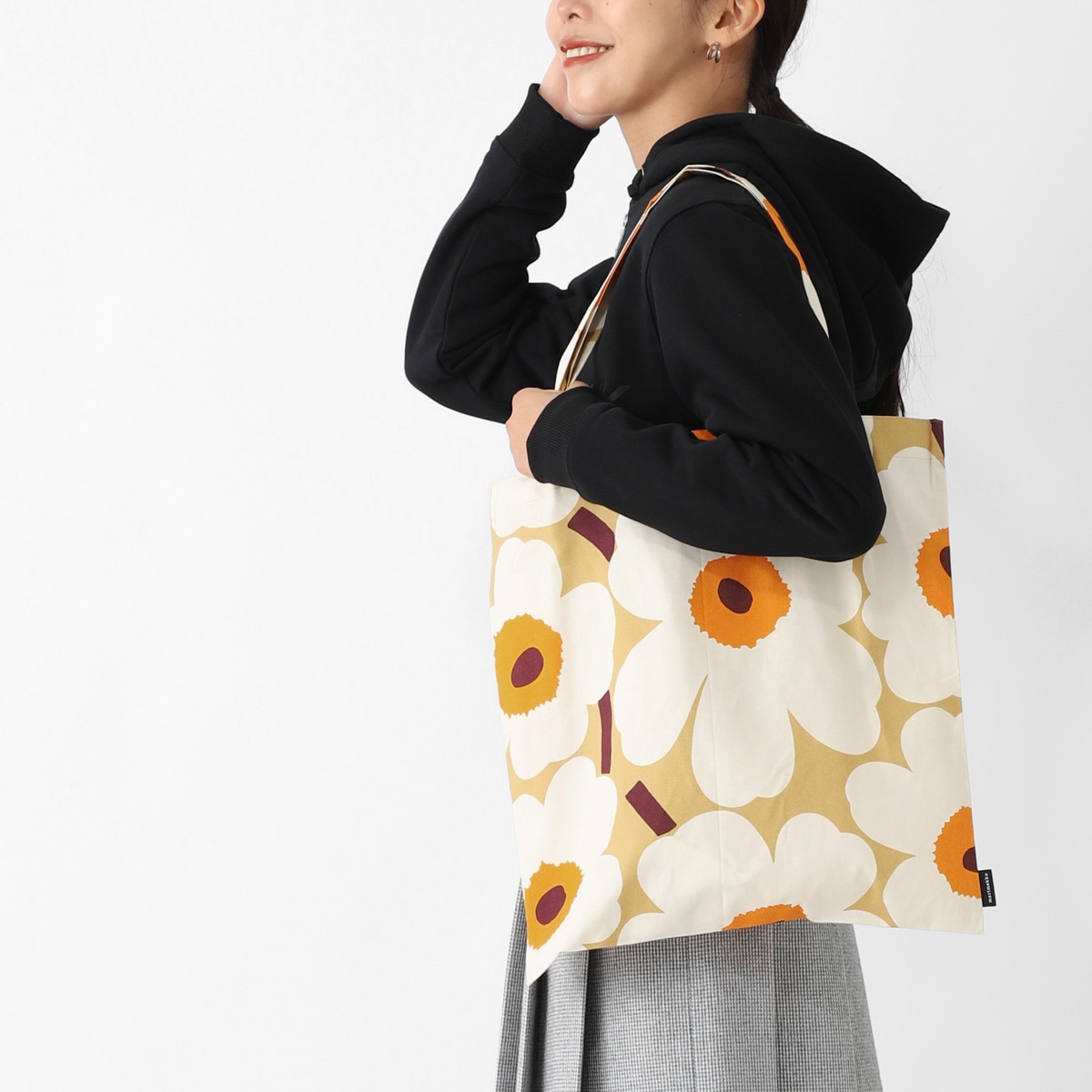 再値下げ！marimekko UN IKKO / SEDI BAG トートバック マリメッコ marimekko SEIDI WX PIENI UNIKKO Tote Bag （Black