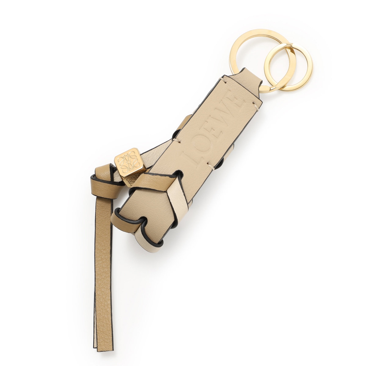 LOEWE ロエベ キーリング/バッグチャームレザー/BRAIDED STRAP KEYRING