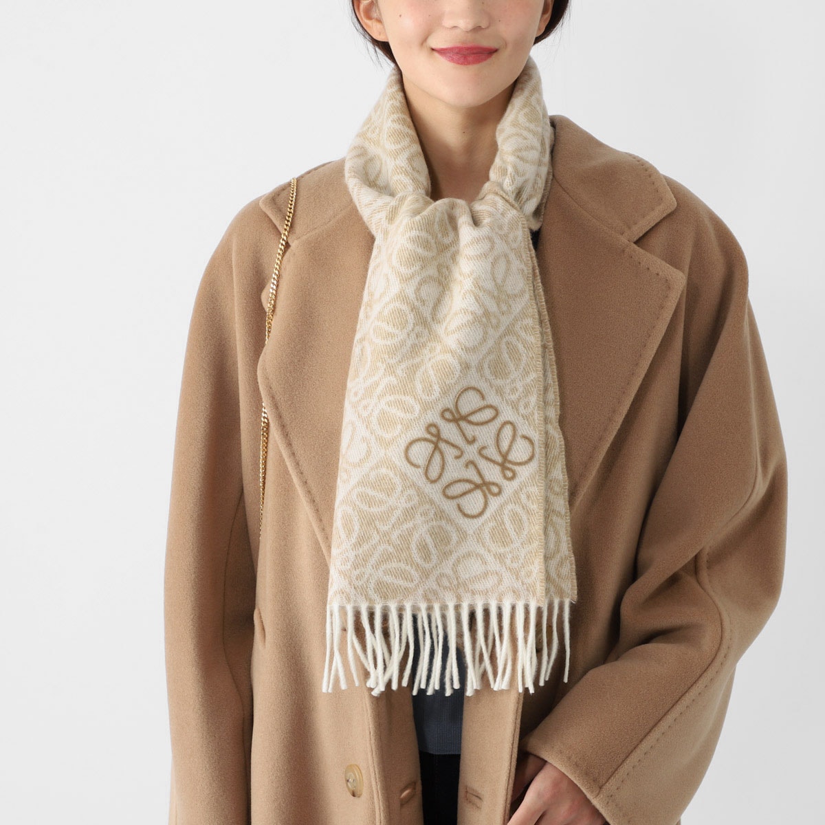 LOEWE　ロエベ　ストライプ　スカーフ　マフラー 351213600_4.jpg