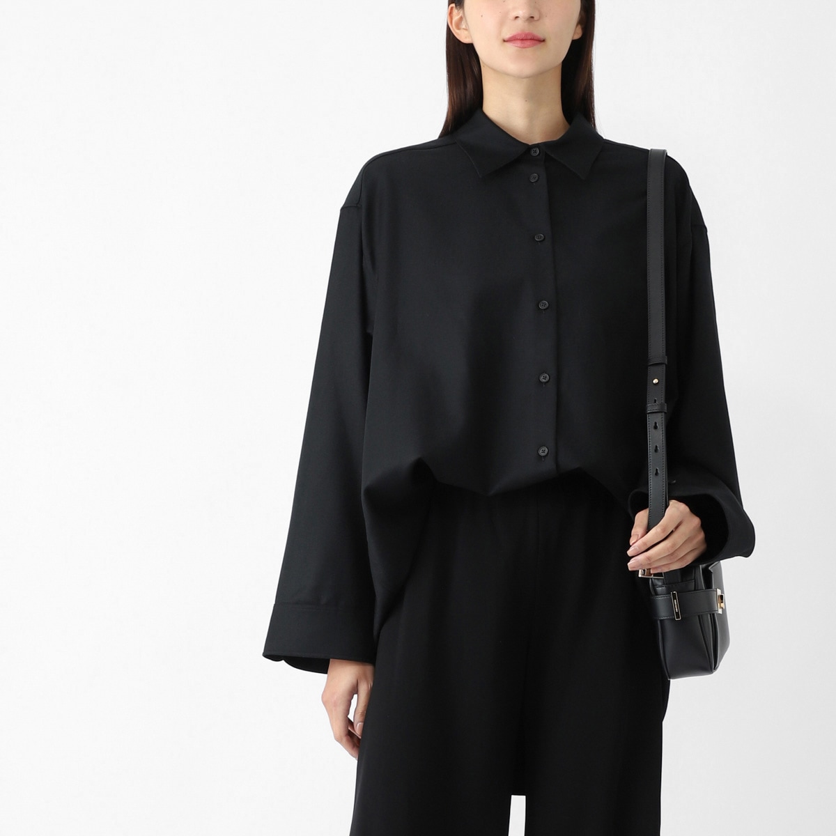 【アウトレット】【ラスト1点】THE ROW ザ ロウ 長袖レギュラーカラーシャツ/オーバーサイズ シャツ/CAROLINE SHIRT レディース