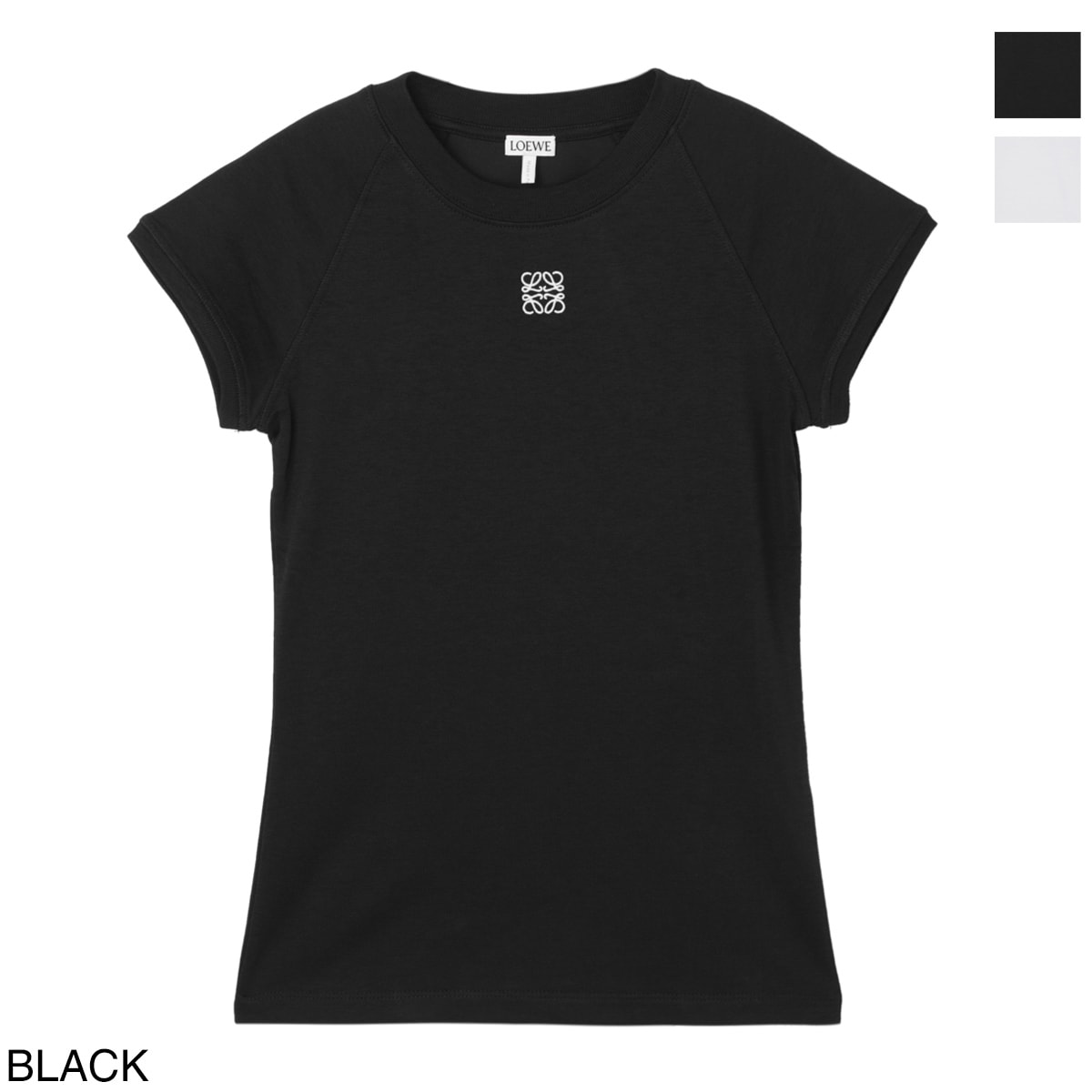 LOEWE　ロエベ　ブラック半袖Tシャツ　XSサイズ LOEWE - 未使用 ロエベ LOEWE Tシャツ カットソー 半袖 ショート