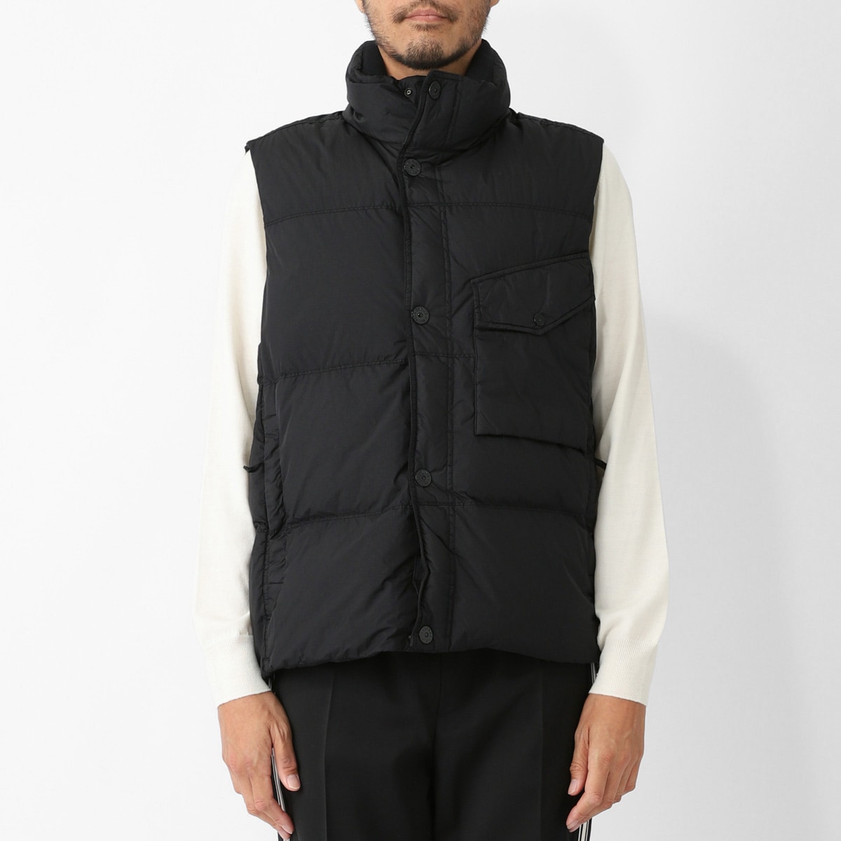 STONE ISLAND ストーンアイランド ダウンベスト/G100003 CRINKLE REPS