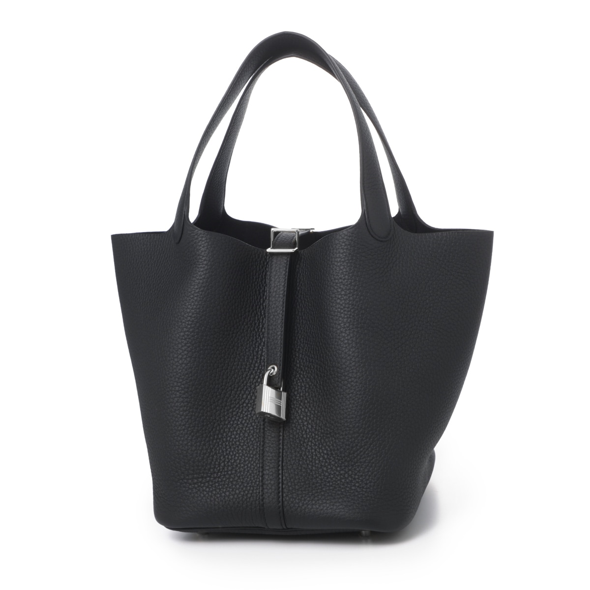 [あす着] エルメス HERMES ハンドバッグ レディース PICOTIN LOCK 22/MM トリヨンクレマンス ブラック シルバー金具 W刻印 HERMES エルメス ハンドバッグ/PICOTIN LOCK 22/MM トリヨンクレマンス